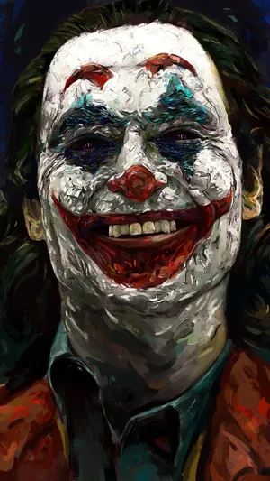 Thought-provoking Joker Painting Wallpaper