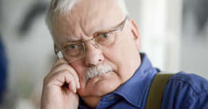 Thoughtful Author Portrait Wallpaper