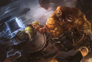 Thrall, The Warchief Of The Horde In Warcraft. Wallpaper