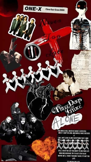 Three Days Grace Collage Wallpaper