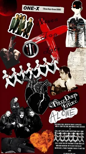 Three Days Grace Collage Wallpaper