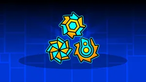 Three Geometry Dash Icons Wallpaper