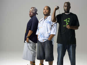 Three Iconic Members Of De La Soul - Posdnous, Dave And Maseo Wallpaper