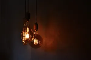 Three Incandescent Bulbs Wallpaper