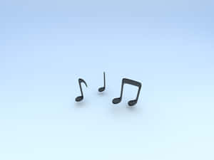 Three Music Notes Wallpaper