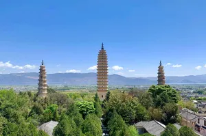 Three Pagodas During Daytime Wallpaper