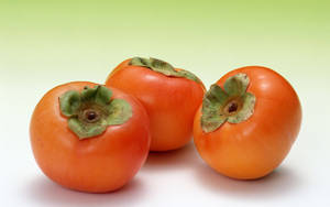 Three Persimmon Fruit Wallpaper