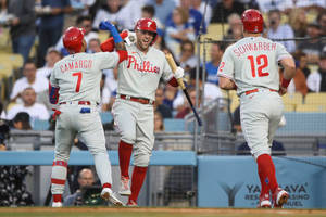 Three Philadelphia Phillies Players Wallpaper