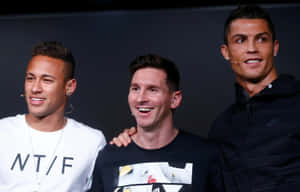 Three Soccer Stars Together.jpg Wallpaper