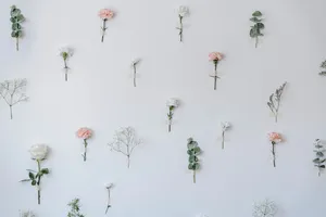 Three Soft & Delicate Pastel Flowers Wallpaper