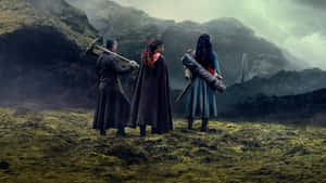 Three Uncomfortable Vagabonds Wallpaper