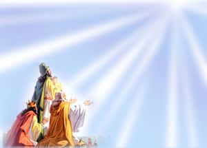 Three Wise Men Following Star Wallpaper