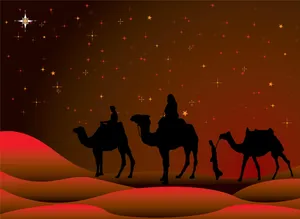 Three Wise Men Journey Wallpaper