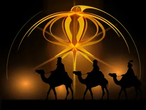 Three Wise Men Journey Wallpaper