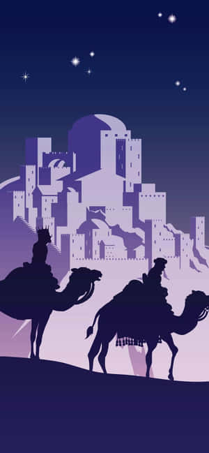 Three Wise Men Journey Wallpaper