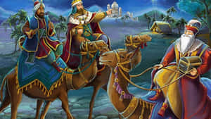 Three Wise Men Journey Wallpaper