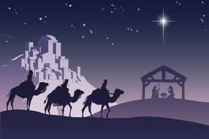 Three Wise Men Journey Wallpaper
