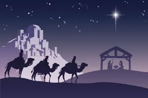 Three Wise Men Journey Wallpaper