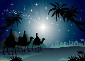 Three Wise Men Journey Wallpaper