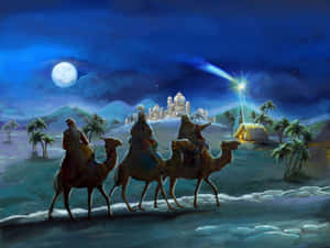 Three Wise Men Journey Wallpaper