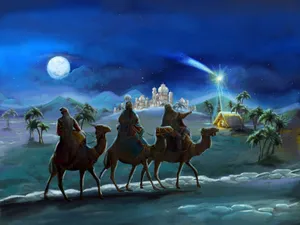 Three Wise Men Journey Wallpaper