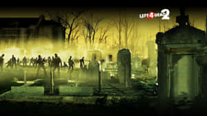 Thrilling Action In Left 4 Dead Game Wallpaper