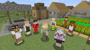 Thrilling Adventure Awaits In The Minecraft Server World Wallpaper