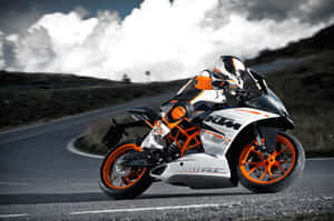 Thrilling Adventure Awaits With Ktm Bike Wallpaper