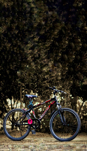 Thrilling Adventure On Wheels: A Rocky Ride On The Harris Mountain Bike Wallpaper