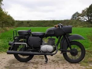 Thrilling Adventure With Mz Motorcycle Wallpaper