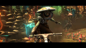 Thrilling Bounty Hunters In Action Wallpaper