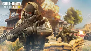 Thrilling Call Of Duty Battle Scene Wallpaper