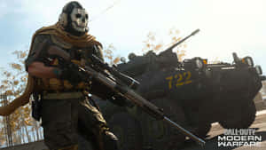 Thrilling Call Of Duty Showdown In Action Wallpaper