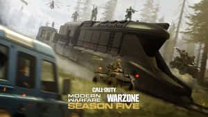 Thrilling Call Of Duty Vehicles In Action Wallpaper