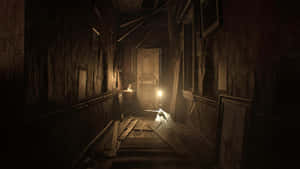 Thrilling Encounter In Resident Evil 7 Wallpaper