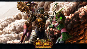 Thrilling Encounter In World Of Warcraft Cataclysm Wallpaper