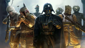 Thrilling Encounter With Bounty Hunters Wallpaper