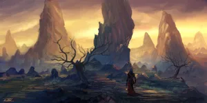 Thrilling Landscape View Of Mountains And Road In Nature Wallpaper