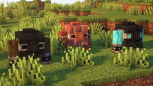 Thrilling Minecraft Survival Adventure Wallpaper