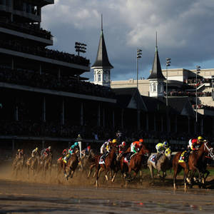 Thrilling Moments From The Kentucky Derby Wallpaper