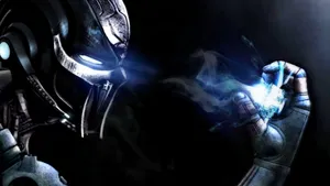 Thrilling Mortal Kombat Triborg In Action Wallpaper