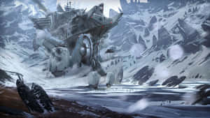 Thrilling Winter Games Action Wallpaper