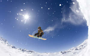 Thrilling Winter Sports Adventure Wallpaper