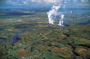Thunder Bay Aerial View Industrial Smoke Wallpaper