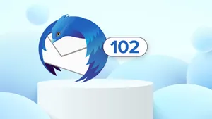 Thunderbird Email Client Illustration Wallpaper