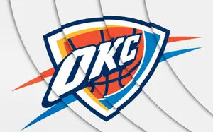 Thunderous Energy: The Proud Logo Of Oklahoma City Thunders Wallpaper