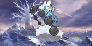 Thundurus Flying On His Cloud Wallpaper