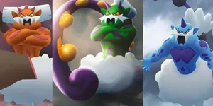Thundurus Forces Of Nature Collage Wallpaper