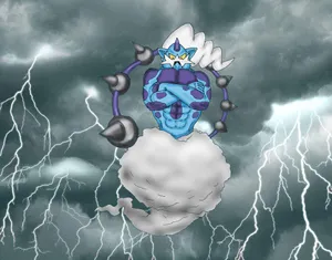 Thundurus On Cloud And Lighting Wallpaper