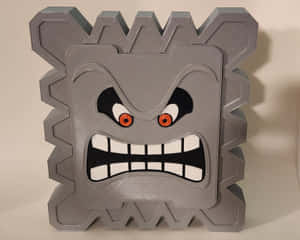 Thwomp Figure Display Wallpaper